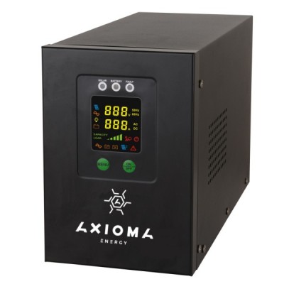 Гибридный ИБП+стабилизатор 800ВА (500Вт), 12В + MPPT контроллер 20А 12В, AXEN.IS-800, AXIOMA energy
