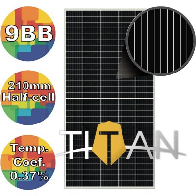Солнечная батарея 500Вт моно, RSM150-8-500M Risen 9BB 210mm, TITAN (solar-688)