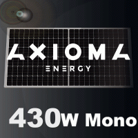 ⚡Сонячна батарея 450Вт моно, AXM144-9-166-450, AXIOMA energy, 9BB half cell (solar-689)