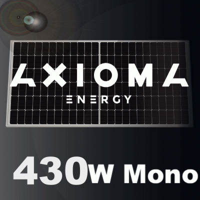 Сонячна батарея 450Вт моно, AXM144-9-166-450, AXIOMA energy, 9BB half cell (solar-689)