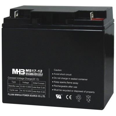Аккумулятор AGM. 17Ач 12В, необслуживаемый герметизированный, модель-MS17-12, MHB battery