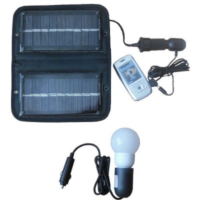 Универсальное Зарядное устройство на солнечных батареях (Модель SCH3+lamp), AXIOMA energy