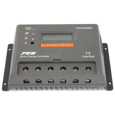 Контроллер, ШИМ 30А 12/24/36/48В с дисплеем, (VS3048BN), EPsolar(EPEVER)