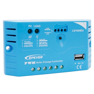 Контроллер LS1024EU, ШИМ 10А 12/24В+USB, EPsolar(EPEVER)