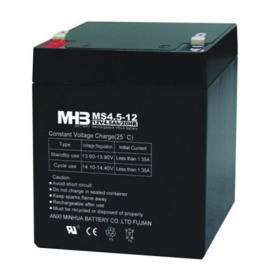 Aккумулятор AGM 4,5Ач 12В, необслуживаемый герметичный, модель MS4,5-12, MHB battery