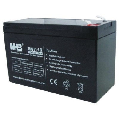 Aккумулятор AGM 7Ач 12В, необслуживаемый герметичный, модель MS7-12, MHB battery