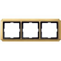 Рамка 3 поста Merten Antique Блестящая латунь MTN483321 