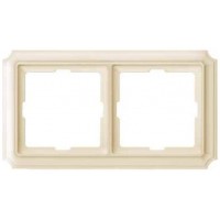 Рамка 2 поста Merten Antique. Цвет Бежевый (MTN483244)