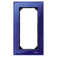 Рамка 2-постова без перегородки Merten M-Elegance Скло. Колір Сапфір MTN4025-3278 