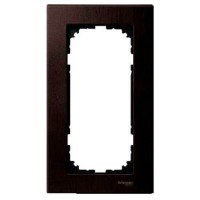Рамка 2-постовая без перегородки Merten M-Elegance Дерево. Цвет Венге (MTN4058-3471)