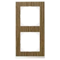 Рамка 2-постова Merten M-Pure Decor. Колір Дуб/Брил. Білий MTN4020-3674 