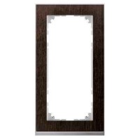 Рамка 2-постовая без перегородки Merten M-Pure Decor Венге/ алюминия MTN4025-3671 Рамка 2-постовая без перегородки Merten M-Pure Decor Венге/ алюминия MTN4025-3671