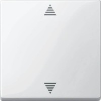 MTN587919 Кнопочный выключатель для жалюзи с функцией памяти и с подключением датчика Merten System M Полярно-белый