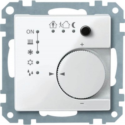 Терморегулятор KNX с 4- кнопочным интерфейсом Merten System M Полярно-белый MTN616719
