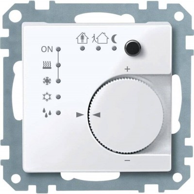 Терморегулятор KNX с 4- кнопочным интерфейсом Merten System M Активный белый MTN616725