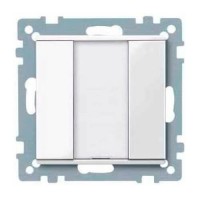 1-кнопочный выключатель KNX plus Merten System M Полярно-белый MTN617119
