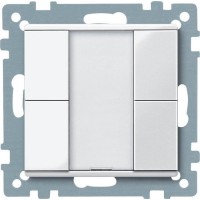 2-кнопковий вимикач KNX plus Merten System M. Колір Активний Білий MTN617225