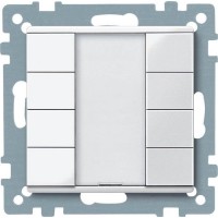 2-кнопочный выключатель KNX plus Merten System M Полярно-белый MTN617219 2-кнопочный выключатель KNX plus Merten System M Полярно-белый MTN617219