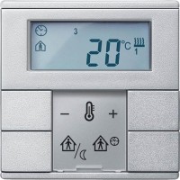 Терморегулятор KNX с дисплеем Merten System M Алюминий MTN6241-0460