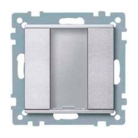 1-кнопковий вимикач KNX plus Merten System M. Колір Алюміній MTN627560