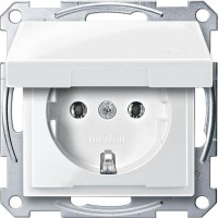 Механизм розетки с крышкой Merten Shuko, 2 полюса, 16А (MTN2311-0325)