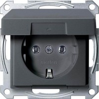 Механизм розетки с крышкой Merten Shuko, 2 полюса, 16А (MTN2311-0414)