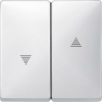 Клавіша для вимикачів рольставней Merten System Design. Колір Полярно-Білий MTN411519 