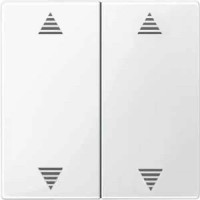Клавиша для модуля 2-кнопочного выключателя KNX с символами вверх/вниз Merten System M.  Полярно-белый MTN619719 