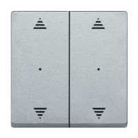 Клавиша для модуля 2-кнопочного выключателя KNX с символами вверх/вниз Merten System M.  Алюминий MTN625860 