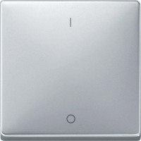 Клавиша для модуля кнопочного выключателя KNX с символами I/0 Merten System Design.  Алюминий MTN626460 