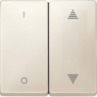 Клавіша для модуля 2-кнопкового вимикача KNX з символами "I/0" и "стрілками" Merten System Design (Бежевий)