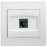 AYA4300123 Розетка комп'ютерна RJ45, кат.5e, 125 МГц, UTP серії Anya AYA4300123 Розетка комп'ютерна RJ45, кат.5e, 125 МГц, UTP серії Anya