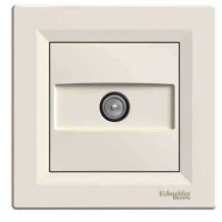 ⚡TV розетка прохідна 4 dB Asfora кремовий (EPH3200223)