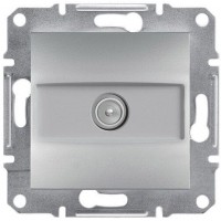 ⚡ TV розетка концевая 1 dB Asfora алюминий (EPH3200161)
