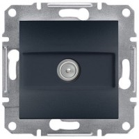 ⚡TV розетка проходная 4 dB Asfora антрацит (EPH3200271)