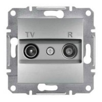 ⚡Розетка TV-R концевая 1 dB Asfora алюминий (EPH3300161) ⚡Розетка TV-R концевая 1 dB Asfora алюминий (EPH3300161)