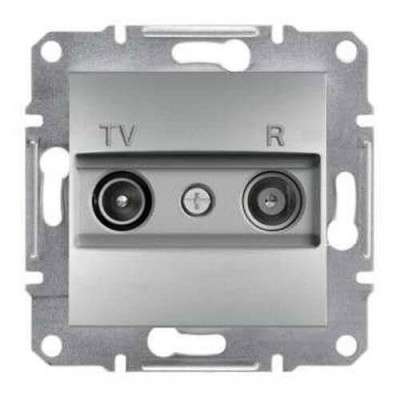 Розетка TV-R проходная 8 dB Asfora алюминий (EPH3300361)