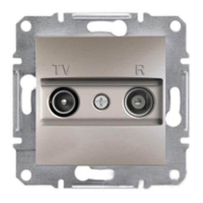 Розетка TV-R концевая 1 dB Asfora бронза (EPH3300169)