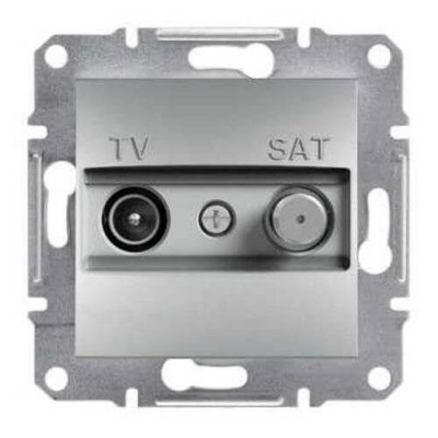 Розетка TV-SAT проходная 8 dB Asfora алюминий (EPH3400361)