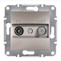 ⚡Розетка TV-SAT концевая 1 dB Asfora бронза (EPH3400469)