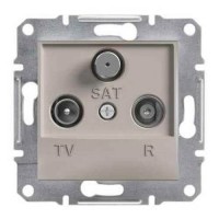 ⚡Розетка TV-R-SAT проходная 8 dB Asfora бронза (EPH3500369)