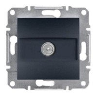 ⚡Розетка SAT проходная 4 dB Asfora антрацит (EPH3700271)