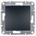 Одноклавишный кнопочный выключатель Schneider Electric серии Asfora 10А антрацит (EPH0700171)