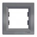 Рамка 1-постовая горизонтальная Schneider Electric серии Asfora сталь (EPH5800162)
