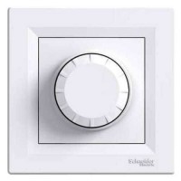 ⚡Світлорегулятор прохідний поворотний 600 ВА Asfora білий (EPH6400121)