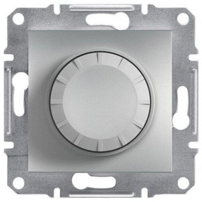 Светорегулятор проходной поворотный 600 ВА Asfora алюминий (EPH6400161)