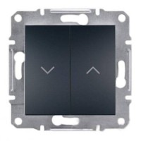 ⚡Выключатель для жалюзи Asfora IP20 антрацит (EPH1300171) ⚡Выключатель для жалюзи Asfora IP20 антрацит (EPH1300171)