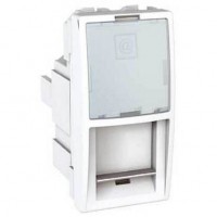 Розетка компьютерная RJ45 кат. 5е, UTP 1 модуль серия Unica MGU3.410.18