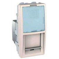 Розетка комп'ютерна RJ45 кат. 5е, UTP 1 модуль серія Unica MGU3.410.25