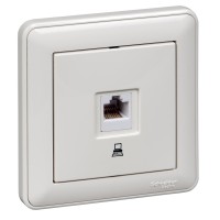 Розетка компьютерная W59 RJ45 категория 5E, в сборе, слоновая кость (RSI-152K5E-28)